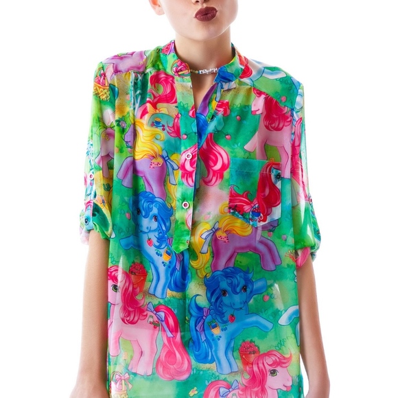 Iron Fist Tops - NWT Iron Fist My Little Pony Button Down Blouse S